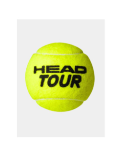 Pack de 2 tubes de 4 balles de tennis tour jaune - Head