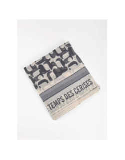 Foulard mono ice cream beige femme - Le Temps Des Cerises