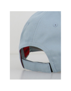 Casquette en twill de coton à étiquette logoté bleu homme - Hugo