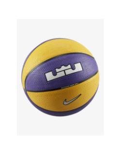 Ballon de basketball playground 2.0 L James jaune et violet - Nike