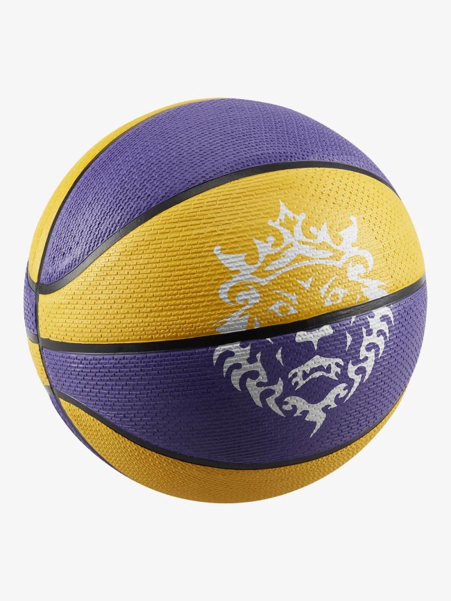 Ballon de basketball playground 2.0 L James jaune et violet - Nike