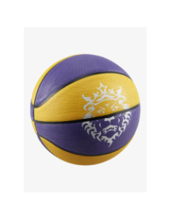 Ballon de basketball playground 2.0 L James jaune et violet - Nike