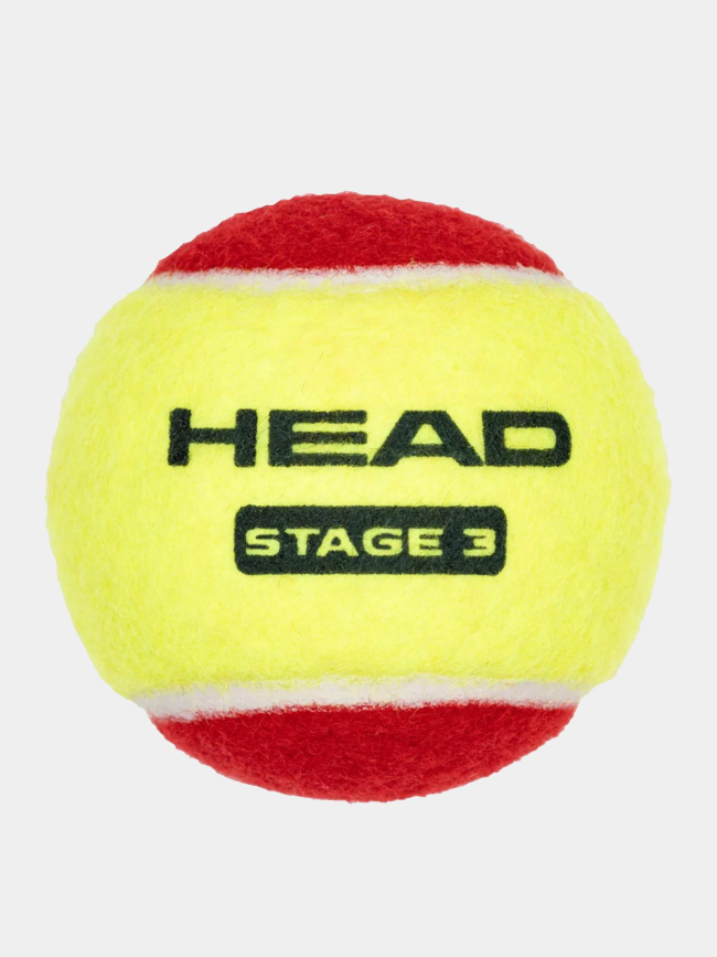 Balle de tennis débutant stage 3 rouge et jaune enfant - Head