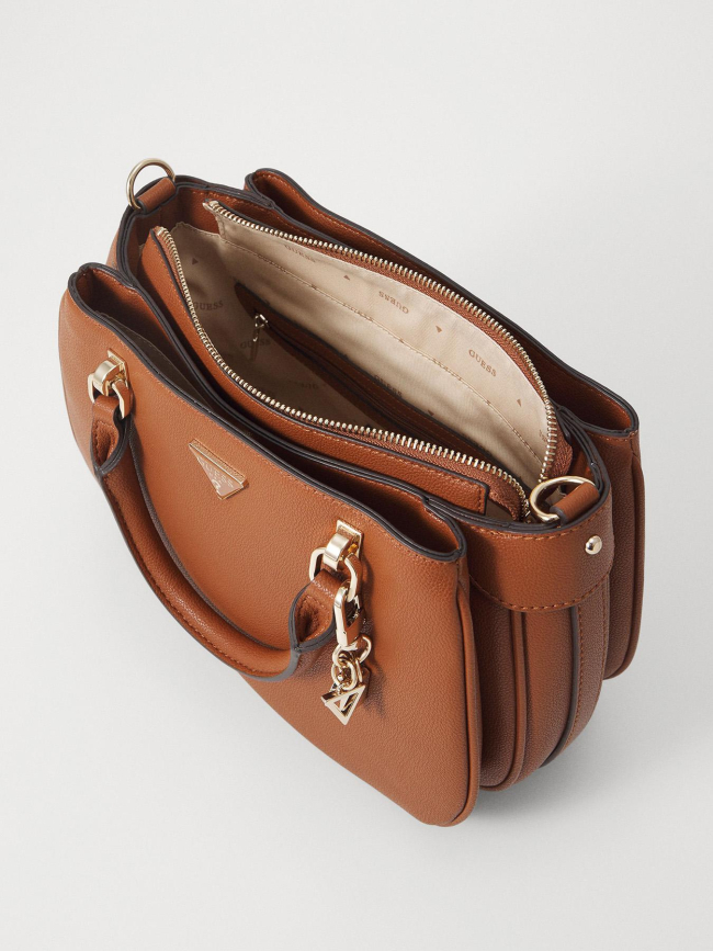 Sac à main fedora charm marron femme - Guess