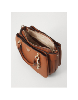 Sac à main fedora charm marron femme - Guess
