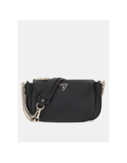 Mini sac à bandoulière fedora noir femme - Guess