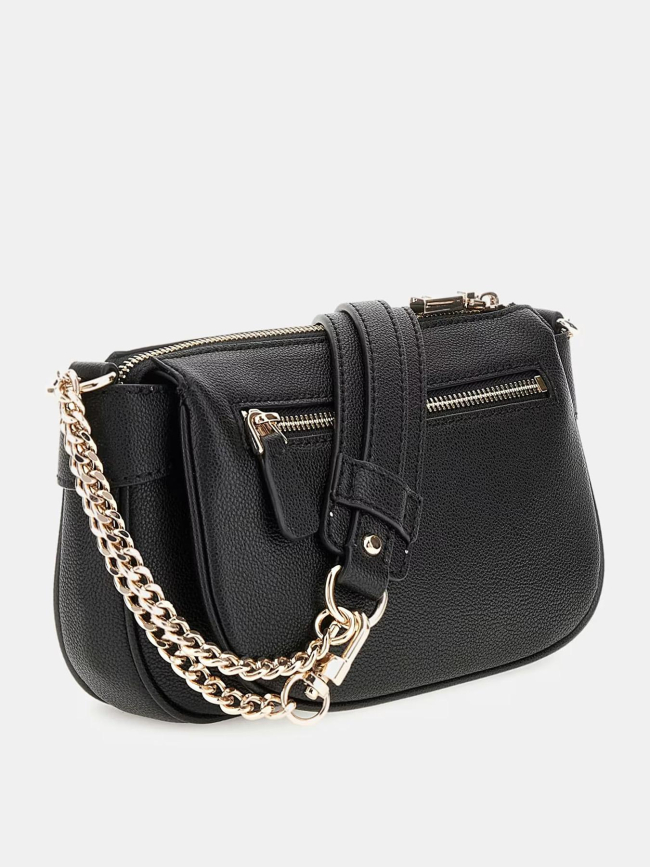 Mini sac à bandoulière fedora noir femme - Guess