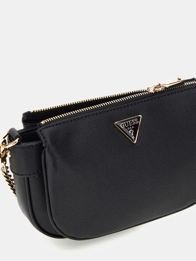 Mini sac à bandoulière fedora noir femme - Guess