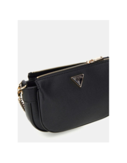 Mini sac à bandoulière fedora noir femme - Guess