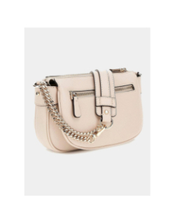Mini sac à bandoulière fedora beige femme - Guess