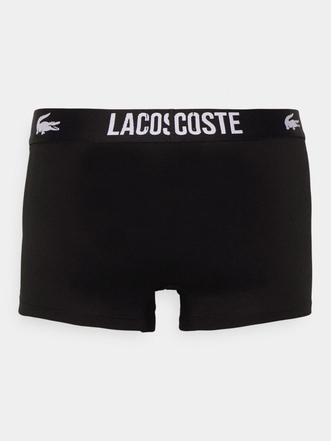 Pack de 3 boxers cotton stretch rouge noir gris homme - Lacoste