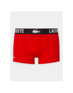 Pack de 3 boxers cotton stretch rouge noir gris homme - Lacoste