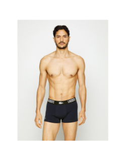 Pack de 3 boxers cotton stretch noir et gris homme - Lacoste
