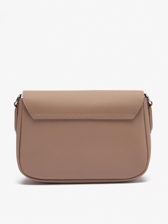 Sac bandoulière à rabat daily city marron femme - Lacoste