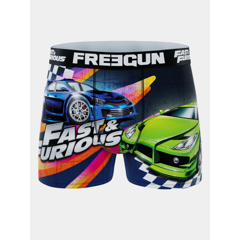 Boxer microfibre fast & furious multicolore homme - Freegun