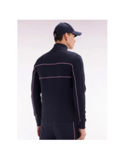 Sweat zippé en coton interlock bleu marine homme - Eden Park