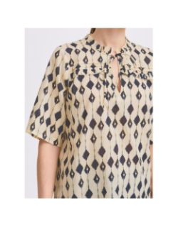 T-shirt imprimé emmeretta beige femme - Ichi