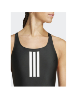 Maillot de bain de natation 3 bandes centrales noir femme - Adidas