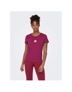 T-shirt de sport onbsunny life pourpre femme - Only