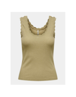 Débardeur pailleté carla kaki femme - Only