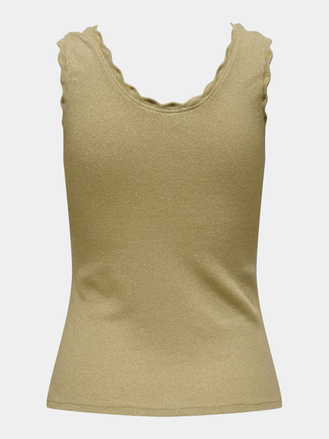 Débardeur pailleté carla kaki femme - Only