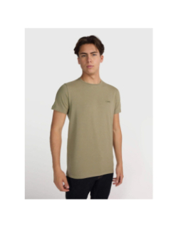 T-shirt stretch à manches courtes slim fit kaki homme - Calvin Klein