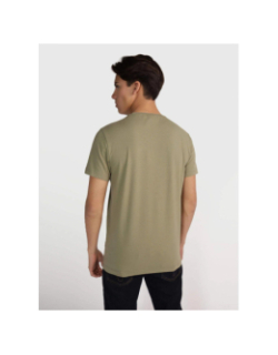 T-shirt stretch à manches courtes slim fit kaki homme - Calvin Klein