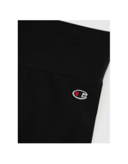 Legging 7/8 en coton et lycra noir femme - Champion