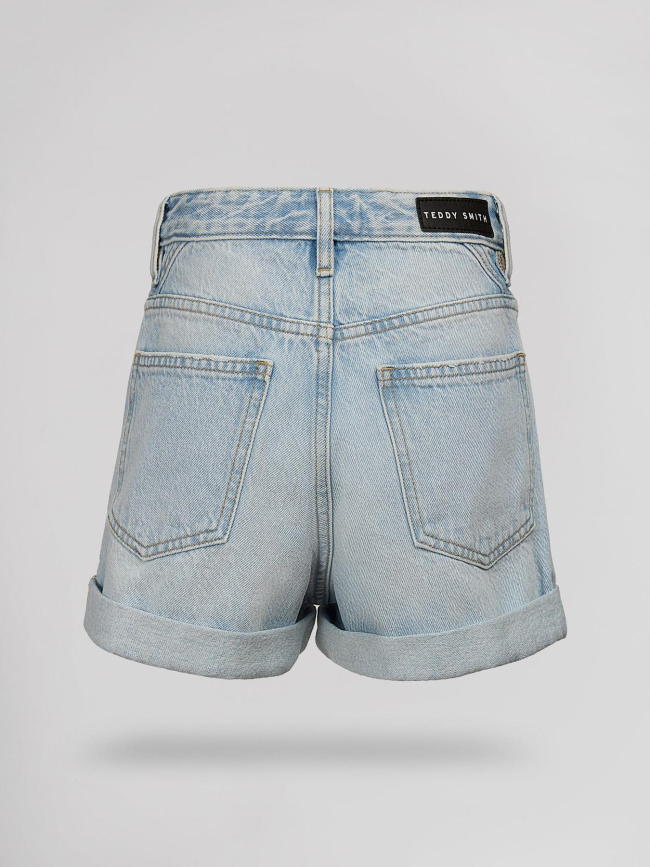 Short en jean lucy bleu clair femme - Teddy Smith