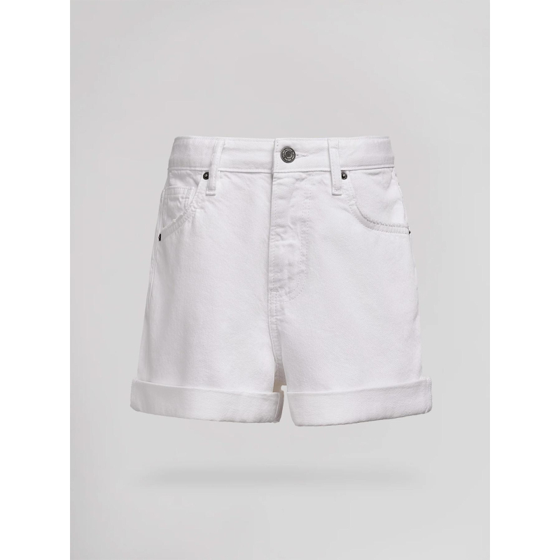 Short en jean lucy blanc femme - Teddy Smith