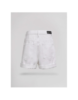 Short en jean lucy blanc femme - Teddy Smith