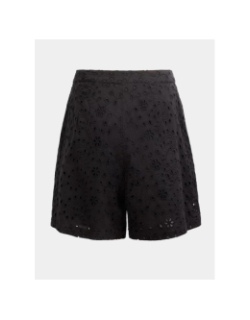 Short en broderie anglaise s-flora noir femme - Teddy Smith