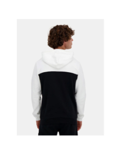 Sweat à capuche zippé contemporain noir et blanc homme - Le Coq Sportif