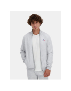 Sweat zippé essential n1 chiné gris homme - Le Coq Sportif