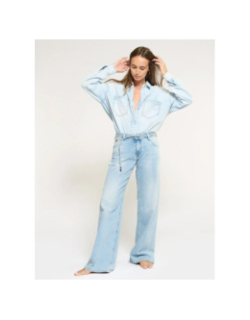 Jean large lauryn jab bleu femme - Le Temps Des Cerises