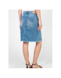 Jupe en jean fendue ledisi bleu femme - Le Temps Des Cerises