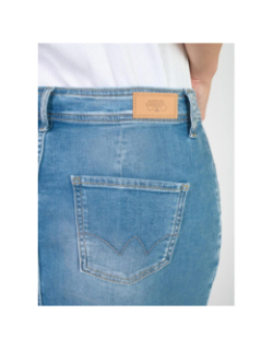 Jupe en jean fendue ledisi bleu femme - Le Temps Des Cerises