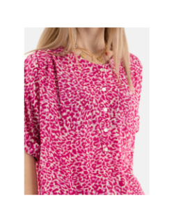 T-shirt mambo leo rose femme - Le Temps Des Cerises