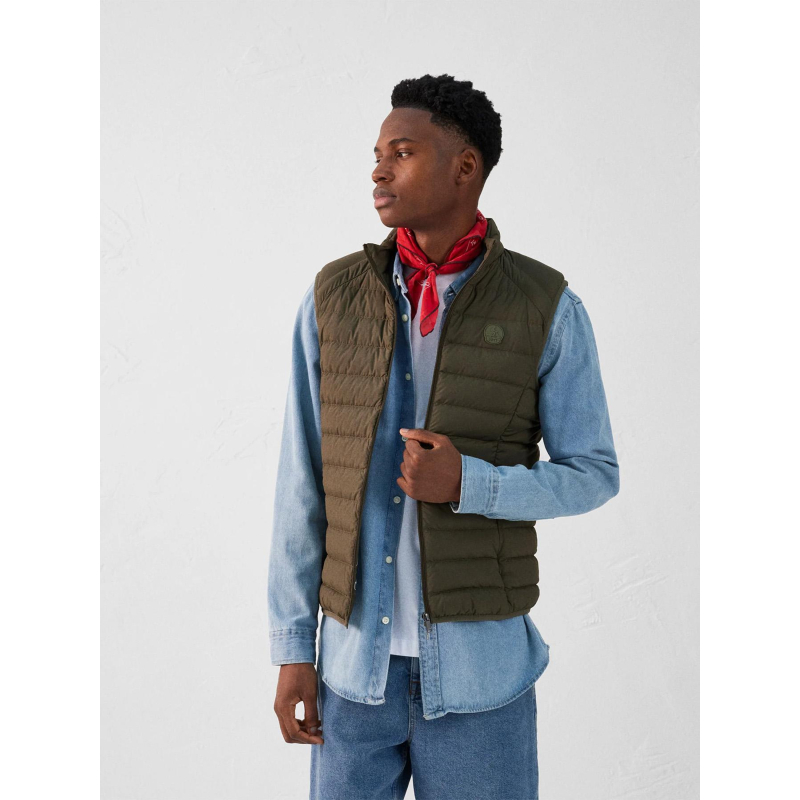 Doudoune sans manche arafo army kaki homme - Jott