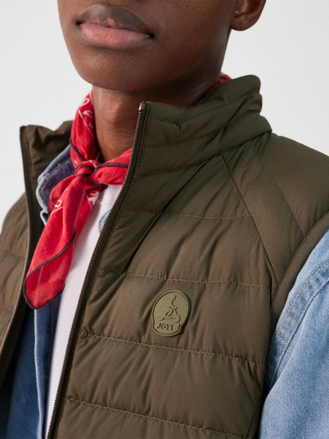 Doudoune sans manche arafo army kaki homme - Jott