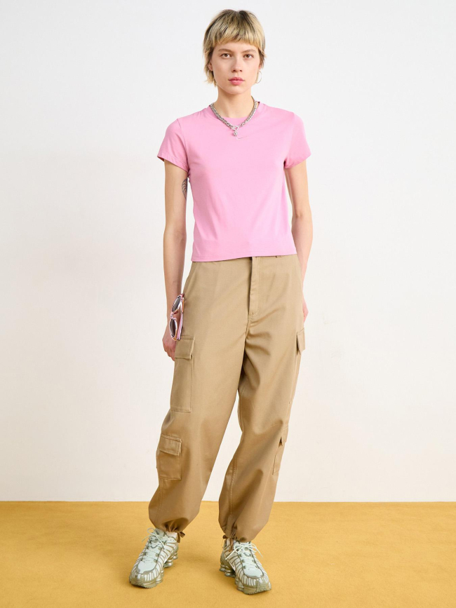 T-shirt de sport à manches courtes chill knit rose femme - Nike