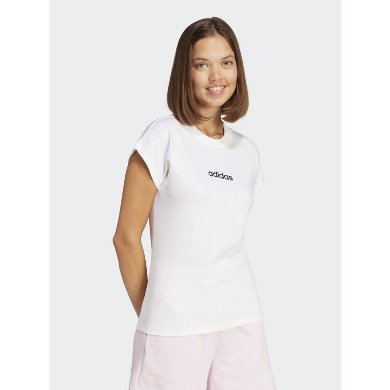 T-shirt à manches courtes essentials blanc femme - Adidas