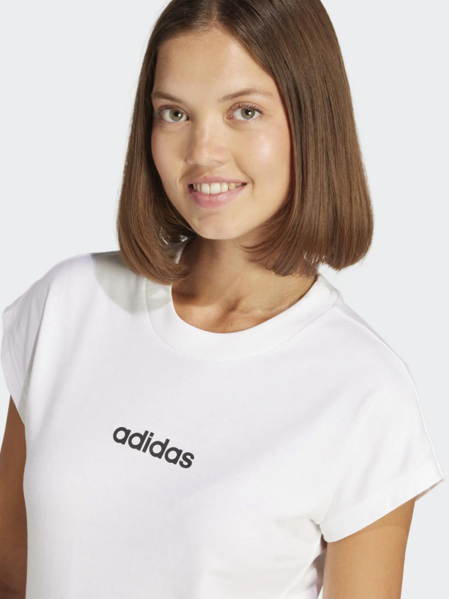 T-shirt à manches courtes essentials blanc femme - Adidas