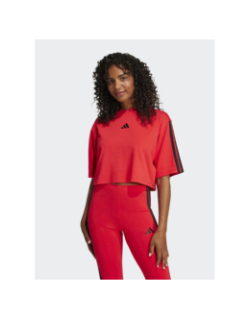 T-shirt de sport essentials 3s rouge femme - Adidas