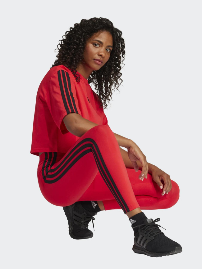 T-shirt de sport essentials 3s rouge femme - Adidas