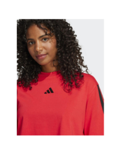 T-shirt de sport essentials 3s rouge femme - Adidas