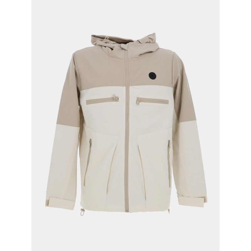 Veste à capuche multipoches beige homme - Project X Paris