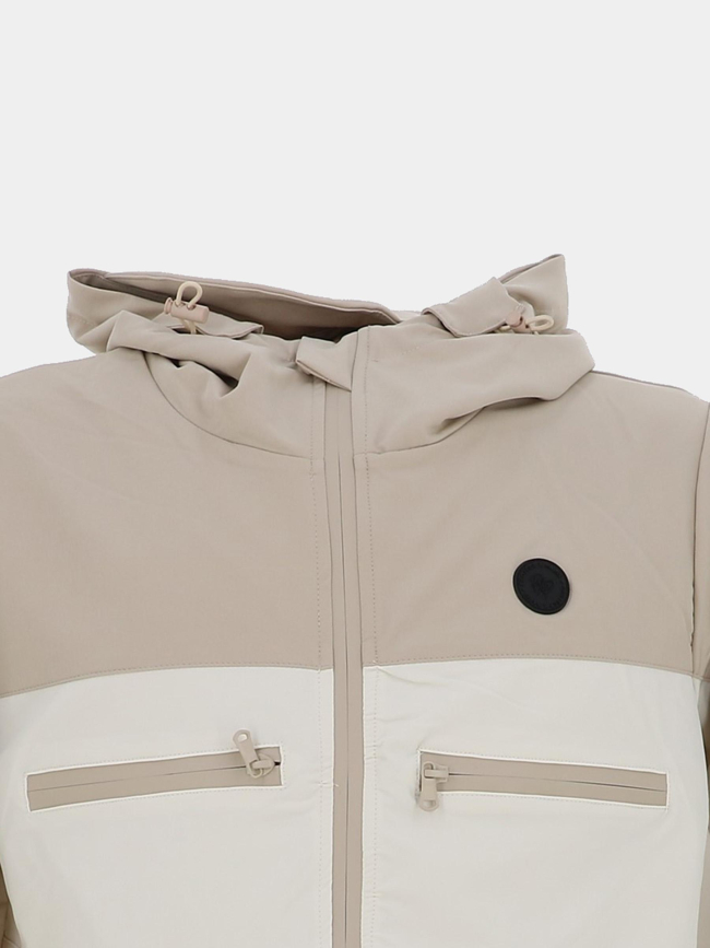 Veste à capuche multipoches beige homme - Project X Paris