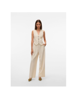 Veston rayé troian beige femme - Vero Moda