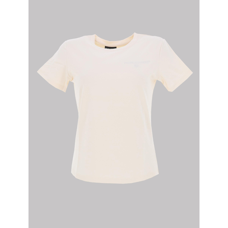 T-shirt double logo brodé écru femme - Project X Paris
